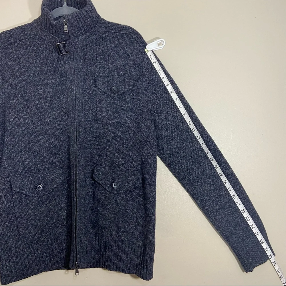 Banana Republic Wool Blend Zip-Up Sweater- men’s L